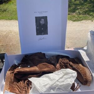 EL VAQUERO ITALY Elizabeth Silverstone Sierra over knee boots SIZE 8 . BRAND NEW